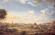 Panini, Giovanni Paolo View of Rome from Mt. Mario, In the Southeast oil painting artist